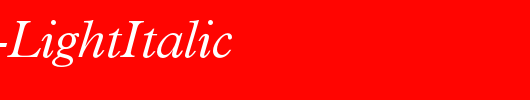 Plantin-LightItalic_英文字体