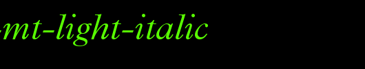 Plantin-MT-Light-Italic_英文字体