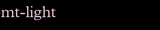 Plantin-MT-Light_英文字体