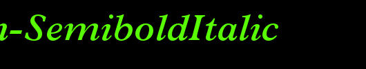 Plantin-SemiboldItalic_英文字体