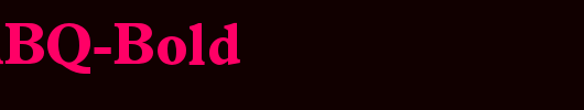 PlantinBQ-Bold_英文字体