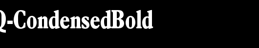 PlantinBQ-CondensedBold_英文字体