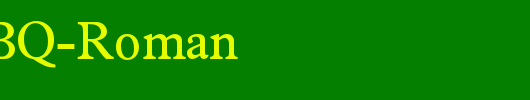 PlantinBQ-Roman_英文字体