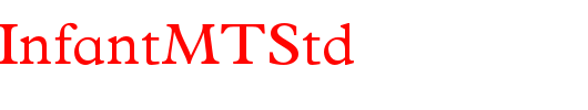 PlantinInfantMTStd_英文字体
