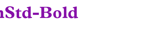 PlantinStd-Bold_英文字体