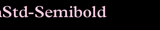 PlantinStd-Semibold_英文字体