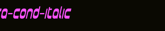 Plasmatica-Cond-Italic.ttf