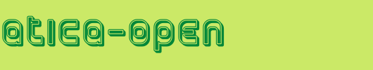 Plasmatica-Open_英文字体