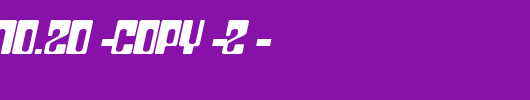 Plastic-No.20-copy-2-.ttf