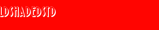 PleasureBoldShadedStd_英文字体