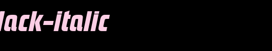 PloverBlack-Italic.ttf
