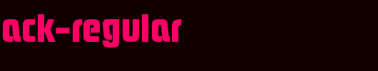 PloverBlack-Regular_英文字体