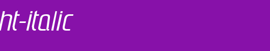 PloverLight-Italic_英文字体