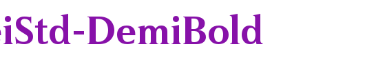 PompeiStd-DemiBold_英文字体