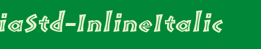 PompeiaStd-InlineItalic_英文字体