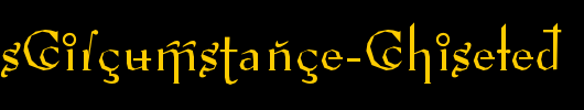 PompousCircumstance-Chiseled_英文字体