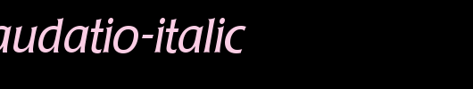 Poppl-Laudatio-Italic_英文字体