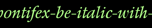 Poppl-Pontifex-BE-Italic-with-Oldstyle-Figures.ttf