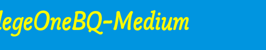 PopplCollegeOneBQ-Medium_英文字体