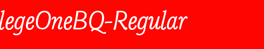 PopplCollegeOneBQ-Regular_英文字体