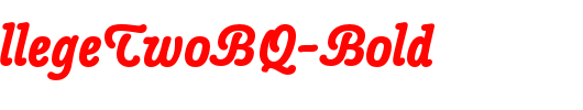 PopplCollegeTwoBQ-Bold_英文字体