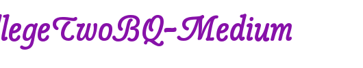 PopplCollegeTwoBQ-Medium_英文字体