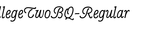 PopplCollegeTwoBQ-Regular_英文字体
