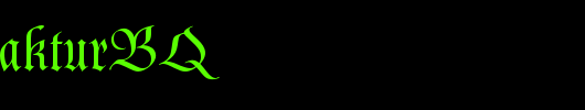 PopplFrakturBQ_英文字体