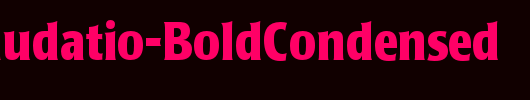 PopplLaudatio-BoldCondensed_英文字体