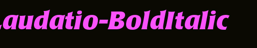 PopplLaudatio-BoldItalic_英文字体