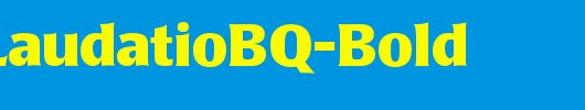 PopplLaudatioBQ-Bold_英文字体