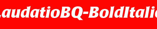 PopplLaudatioBQ-BoldItalic_英文字体