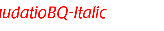 PopplLaudatioBQ-Italic_英文字体
