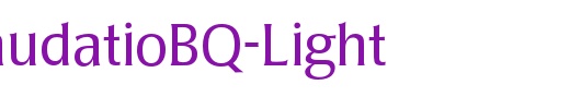 PopplLaudatioBQ-Light_英文字体