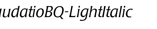 PopplLaudatioBQ-LightItalic_英文字体