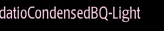 PopplLaudatioCondensedBQ-Light_英文字体