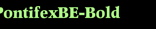 PopplPontifexBE-Bold_英文字体