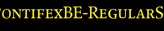 PopplPontifexBE-RegularSC_英文字体
