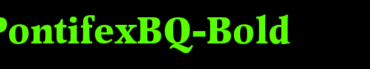 PopplPontifexBQ-Bold_英文字体