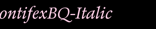 PopplPontifexBQ-Italic_英文字体