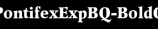 PopplPontifexExpBQ-BoldOsF_英文字体