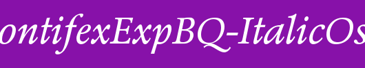 PopplPontifexExpBQ-ItalicOsF_英文字体