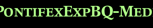 PopplPontifexExpBQ-Medium_英文字体
