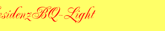 PopplResidenzBQ-Light_英文字体