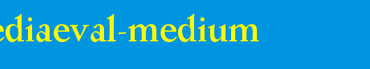 Post-Mediaeval-Medium_英文字体