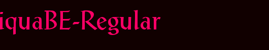 PostAntiquaBE-Regular_英文字体