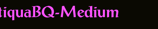 PostAntiquaBQ-Medium_英文字体