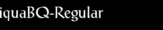 PostAntiquaBQ-Regular_英文字体