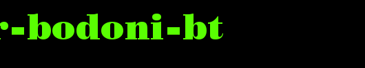 Poster-Bodoni-BT_英文字体