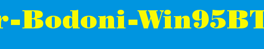 Poster-Bodoni-Win95BT_英文字体